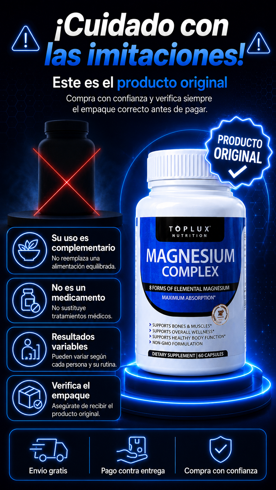 PROMO 3X1 Magnesium Complex 60 Capsules