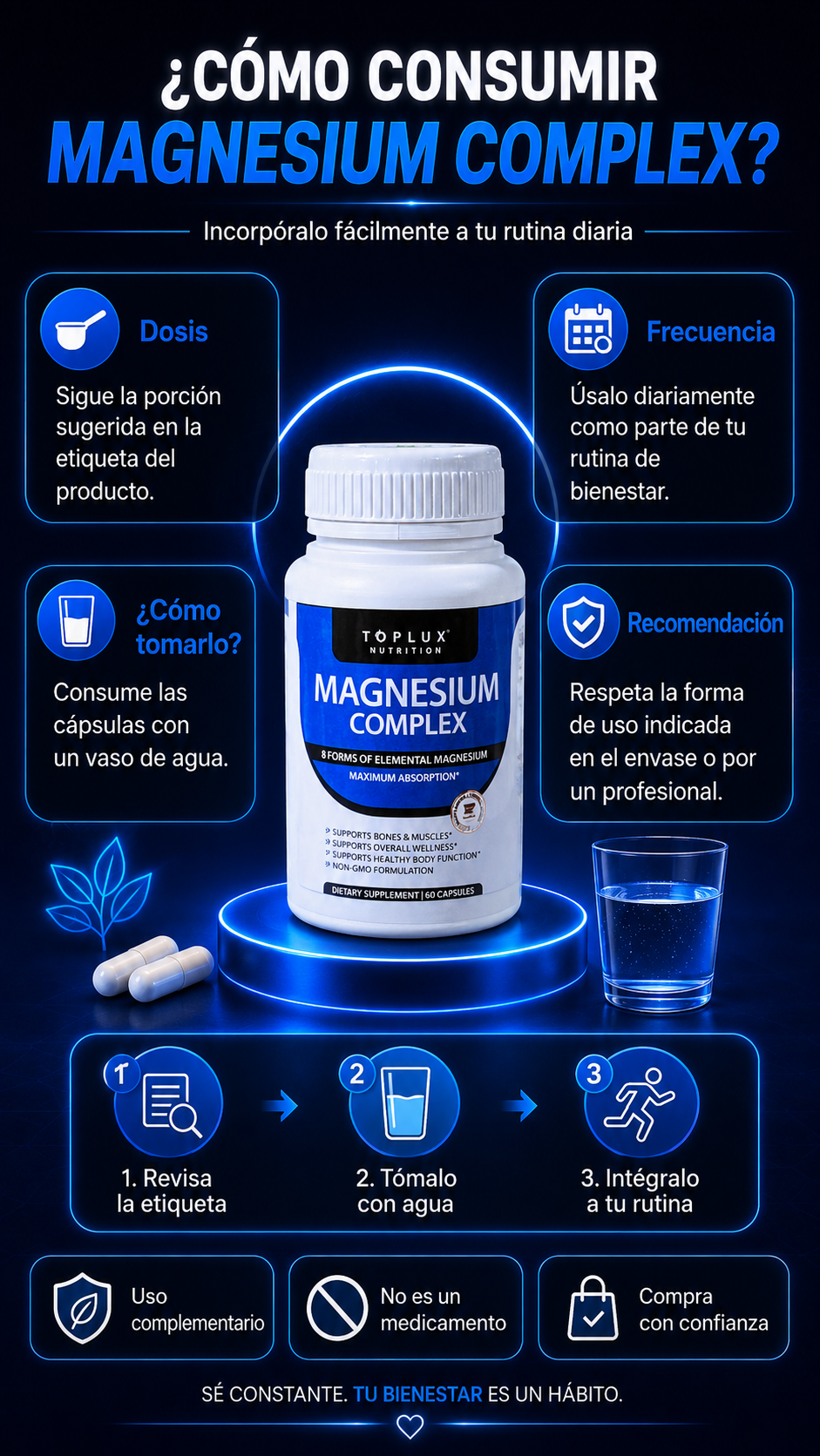 PROMO 3X1 Magnesium Complex 60 Capsules