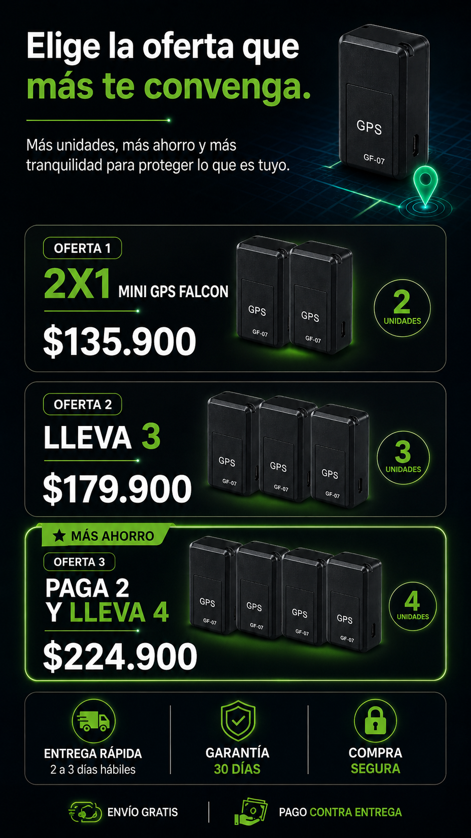 SUPER PROMO 2X1 MINI GPS Falcon