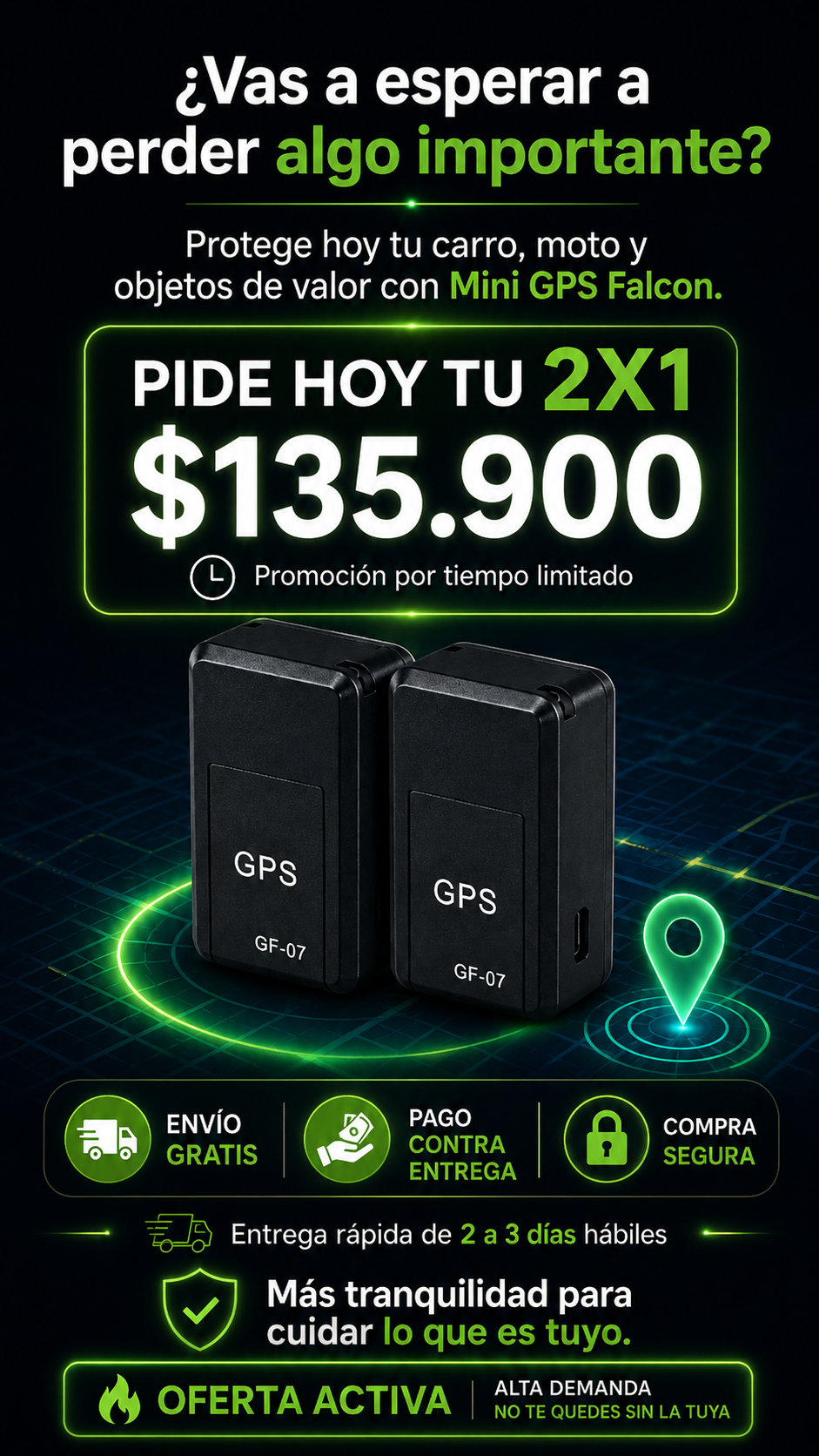 SUPER PROMO 2X1 MINI GPS Falcon